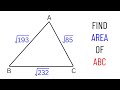 Find the area of the triangle ABC | Important Geometry And Algebra Skills Explained