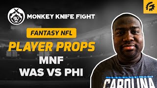 NFL MONKEY KNIFE FIGHT PLAYER PROPS TODAY (WAS vs PHI)