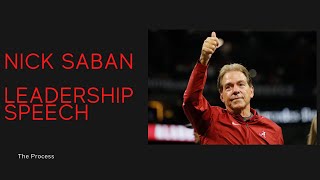 The Ultimate Nick Saban Leadership Speech