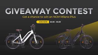 Get a Chance to Win an NCM Milano Plus | Leon Cycle Giveaway Contest Sept. 20 - Sept. 30