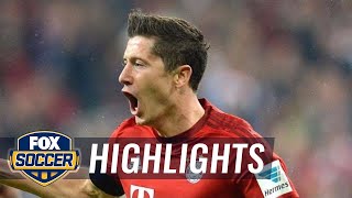 Bayern Munich's Lewandowski's goal levels against Wolfsburg - 2015–16 Bundesliga Highlights