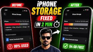 How To Free Up iPhone Storage in 2 Minutes? (Clear iOS Cache)