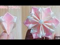 SATIN KANZASHI RIBBON~FLOWERS TRICKS || Easy and simple ribbon~flowers  ideas|| DIY Ribbon~Flowers