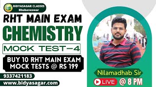 Odisha RHT Main Exam 2023 Preparation Class | Chemistry | Mock Test | MCQ | Bidyasagar Classes