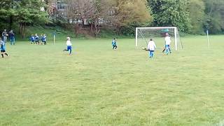 Prestwich lions Mathew bottom corner goal