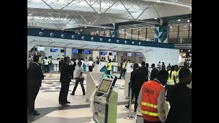 THE DEPARTURE HALL, KOTOKA INTERNATIONAL AIRPORT, ACCRA.