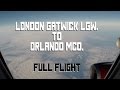 Virgin Atlantic London Gatwick LGW to Orlando MCO 2015