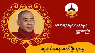 ၀ေဒနာနုပဿနာရှုပွားနည်း-ဓမ္မရံသီဆရာတော်ဦးသုနန္ဒ