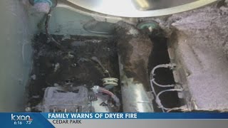 Hidden lint in Samsung dryer starts fire in Cedar Park home