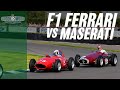 Incredible flat-out Ferrari v Maserati '50s F1 battle