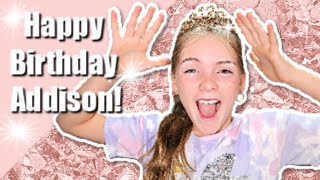 Addison's Birthday Special! | Birthday Surprise, She Had No Idea!