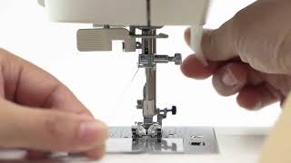 NECCHI NC-59QD Tutorial - Threading the Upper Thread and Auto Needle Threader