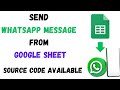 How to Send Whatsapp Message From Google Spreadsheet Using Appscript