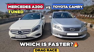 Mercedes A200 VS Toyota Camry : DRAG Race 🔥