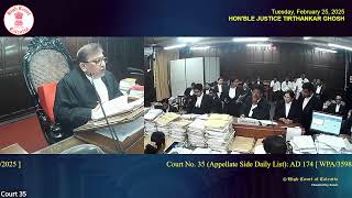 25 February 2025 | Court No. 35 | Live Streaming of the Court proceedings.