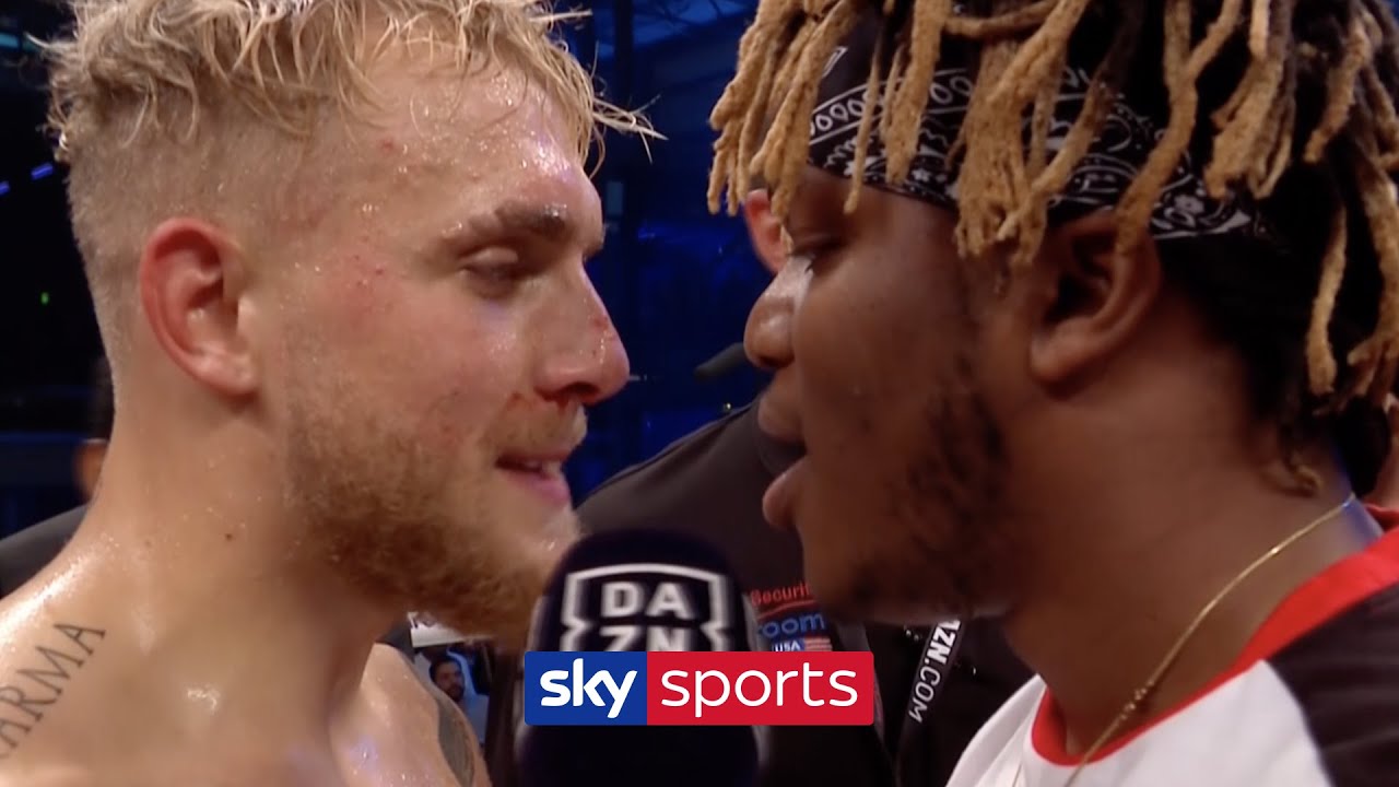 Jake Paul Clashes With KSI During His Post-fight Interview! - YouTube