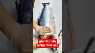 ছু'রি দিয়ে মাছ কা'টা শিল্পে রুপান্তর করেছে।। Fish Cutting