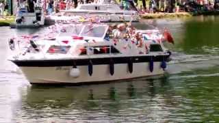 St Neots Armed Forces Day Boat Parade 4th July 2015