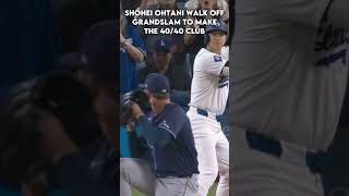 大谷翔平選手がグランドスラムを達成! | SHOHEI OHTANI WALK OFF GRANDSLAM TO MAKE 40/40 CLUB