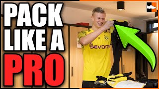 How to Pack Like A Pro! ⚽ Footballer's Bag