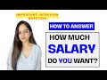 How much salary do you want? | Important Interview question | What is your salary expectation?