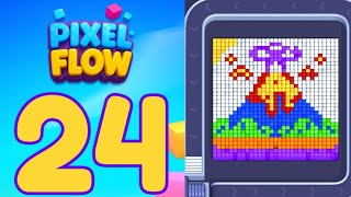 Pixel Flow Level 24 Solution