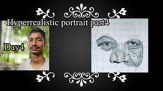 Hyperrealistic portrait drawing part 4