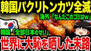 【海外の反応】韓国がまた大失敗www日本のトンカツをまるごとパクった結果→海外から批判殺到で韓国大ピンチ...【ゆっくり解説】