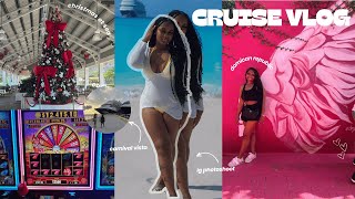 CRUISE VLOG | carnival vista, Christmas, three islands, deck parties, etc. 🏖️