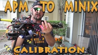 3DR APM to XAircraft MiniX : Calibration TX Setup