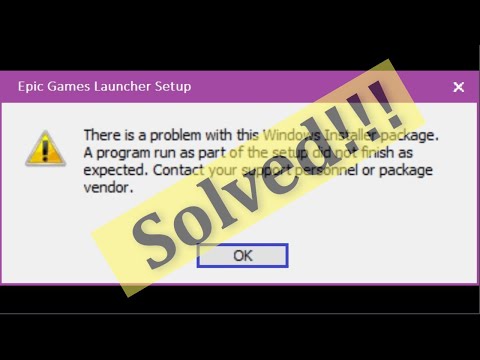 Fix Epic Games There is a problem with this Windows installer package – Epic Games Install Error