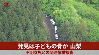 発見は子どもの骨か、山梨   不明女児との関連慎重捜査