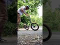 my first switch 180 on my bmx bike