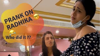 Prank on Radhika 🤓 and msg for all fans  #simar #radhikamuthukumar #karansharma #sasuralsimarka2