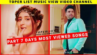 Past 7 Days Most Viewed Indian Songs on Youtube [April 2022]