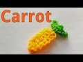 Loom Bands Carrot - Rainbow loom tutorial | charm easy to make | How to