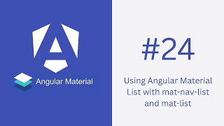 Using Angular Material List with mat-nav-list and mat-list