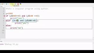 Make a leap year program using python
