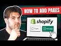 How to Add Pages to Shopify Store