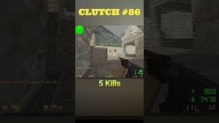 Another Epic 9K Clutch Round in Aztec in Counter Strike 1.6 #clutch