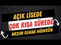 Açık Lise Kaç Yılda Biter ?