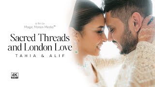 Sacred Threads and London Love - Tahia \u0026 Aalif - Wedding Teaser - Dubai - 4K