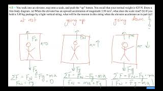 Elevator Forces Problem