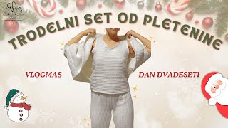 Trodelni set šijemo od pamučne pletenine | Vlogmas 2024