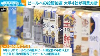 今年はビールへの投資加速 ビール大手4社が事業方針 各社リニューアル商品を続々投入(2024年1月11日)