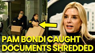 BREAKING: Pam Bondi CAUGHT Shredding Federal Documents as FBI Agents Arrive