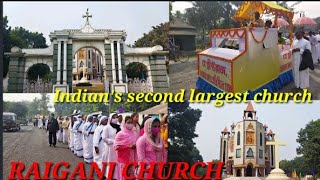 INDIAN SECOND LARGEST CHURCH ST. JOSEPH THE WORKER CATHEDRAL RAIGANJ // RAJA PORAB  2021 RAIGANJ