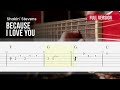 because i love you shakin stevens super easy fingerstyle guitar tab