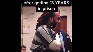 Man cries after judge gave him 13 years👀😭 #shorts #fyp #prison #kiddvlogs
