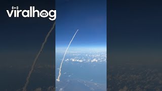 POV: Artemis II Launch From My Airplane Window || ViralHog